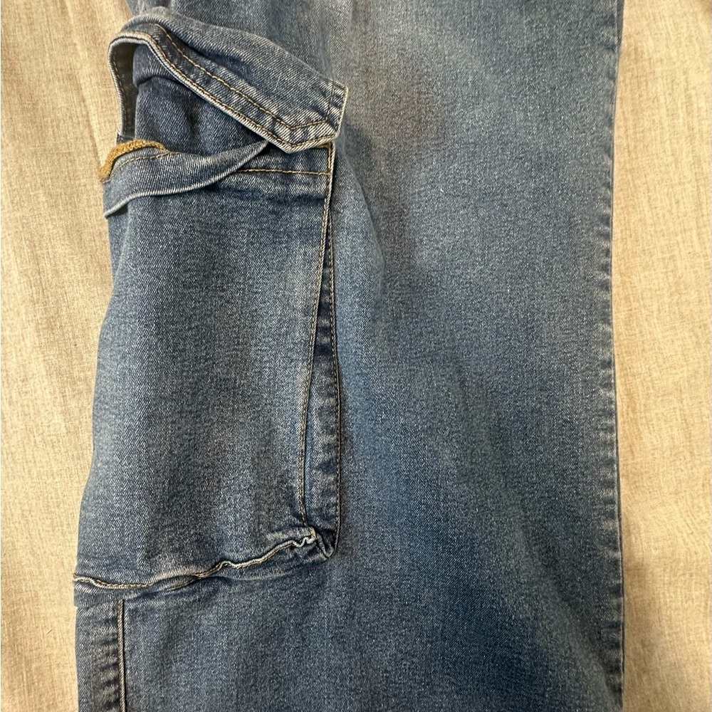 Blue Turtle Baggy Y2K Cargo Jeans - Picture 5 of 13